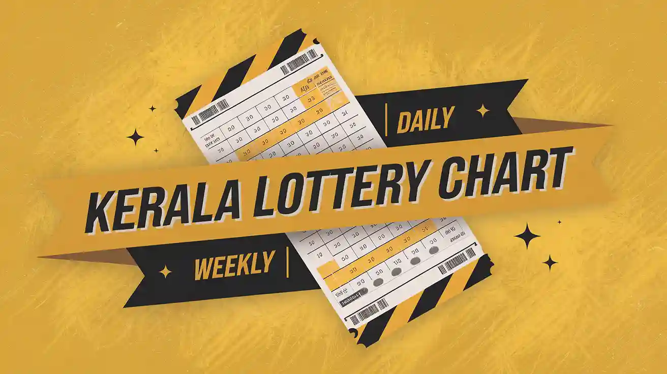 Kerala Lottery Weekly Chart 2023 and 2024 display